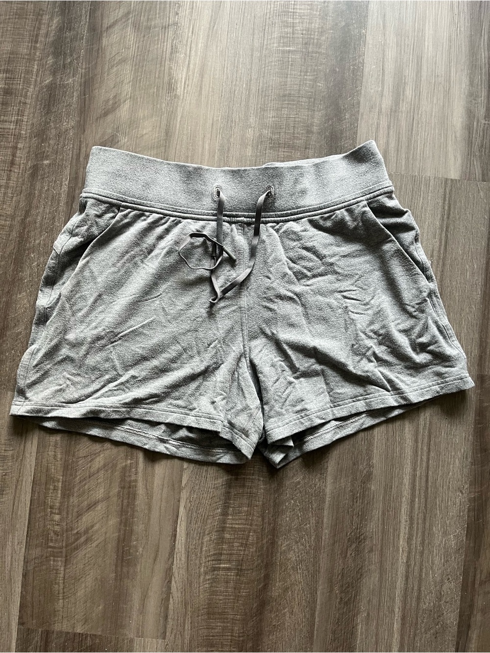 lululemon athletica Light Gray Drawstring Lounge Shorts